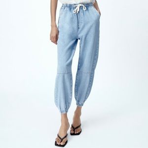 ZARA 6164/151/406 Denim Joggers Size L
